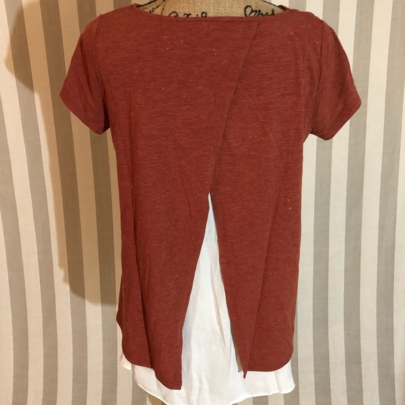 A Pea In the Pod Rust lift up nursing T-shirt NWT - Picture 3 of 5